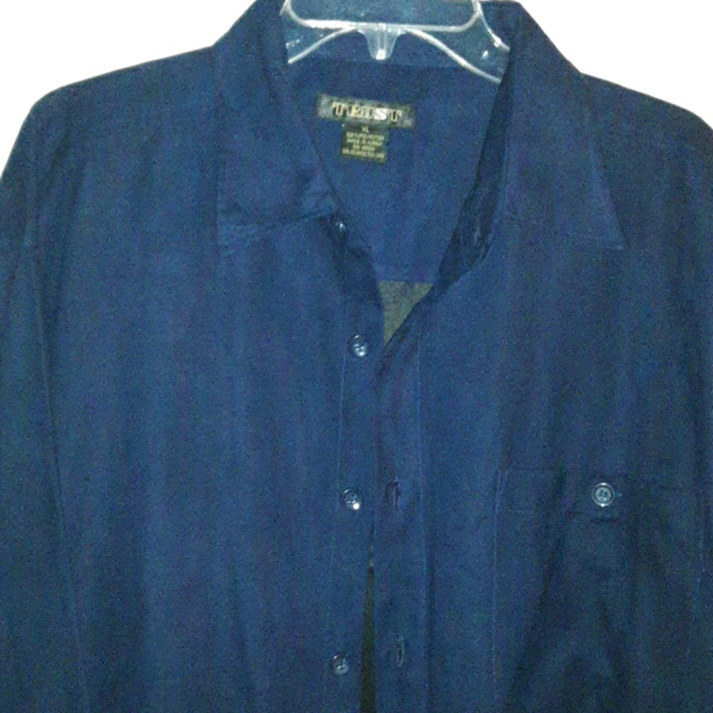 Trust Mens sueded dress shirt lined